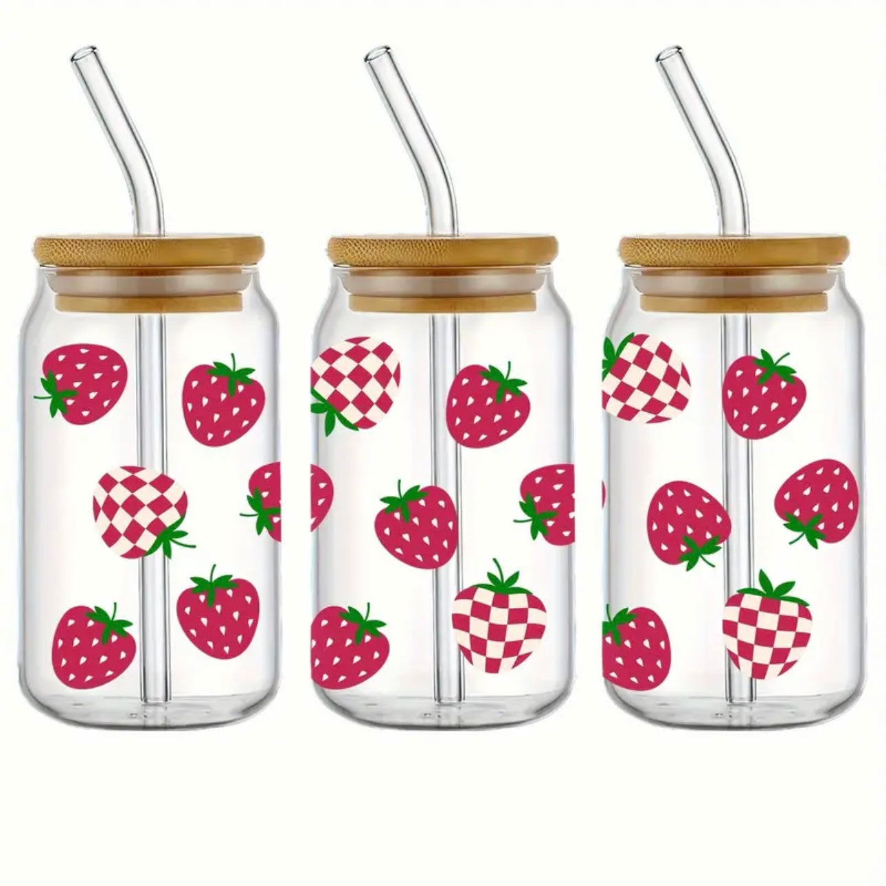 Summer Retro Design 16 oz Libbey Glass Cup | UV DTF