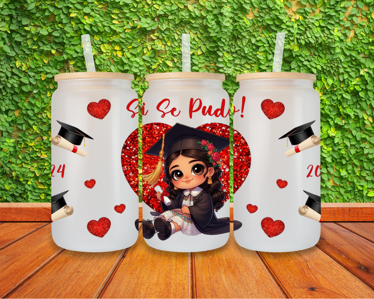 SI SE PUDO Design 16 oz Libbey Glass Cup |SUBLIMATION