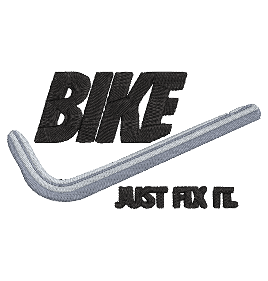 BIKE JUST FIX IT | Stitch With ease: Embroidery Repositional Hooping Design for multi-position stitching 4X6 Design