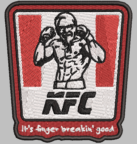 KFC | Patch Digital Embroidery Patch Template | Instant Download | DIY Craft File