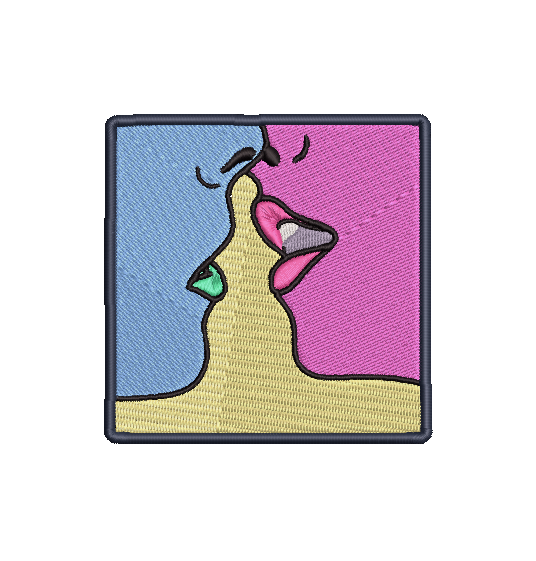 KISS | Patch Digital Embroidery Patch Template | Instant Download | DIY Craft File