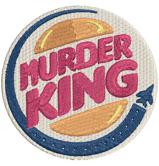 MURDER KING | Custom Designs 4x4 Machine Embroidery Design