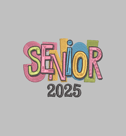 RETRO SENIOR 25 | Stitch With ease: Embroidery Repositional Hooping Design for multi-position stitching 4X6 Design