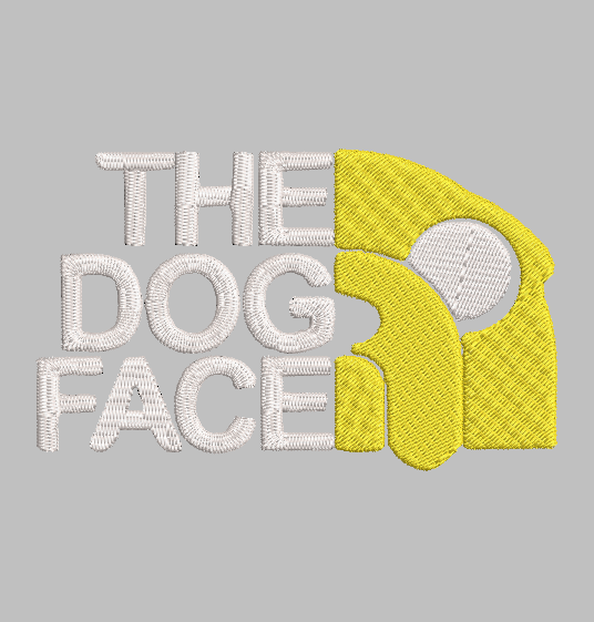 THE DOG FACE | Stitch With ease: Embroidery Repositional Hooping Design for multi-position stitching 4X6 Design