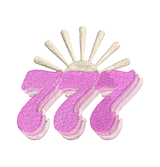 777 | Custom Designs 4x4 Machine Embroidery Design