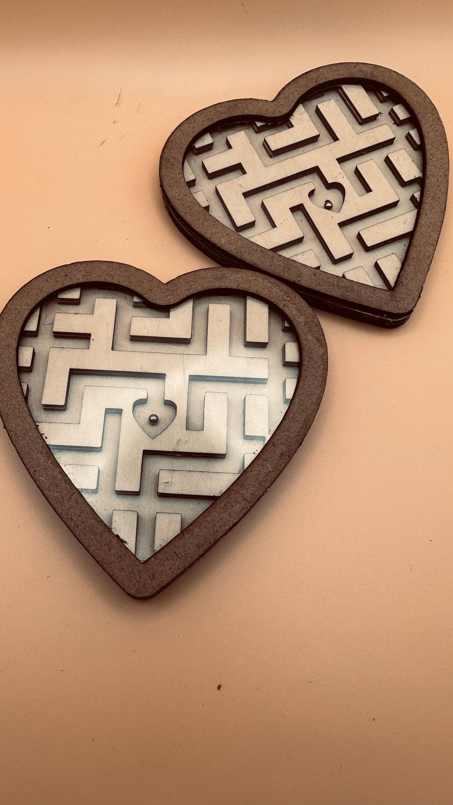 SVG, XCS, PDF, Ai Heart maze Laser svg, Glowforge & Xtool Valentines design, Commercial Use Digital Design