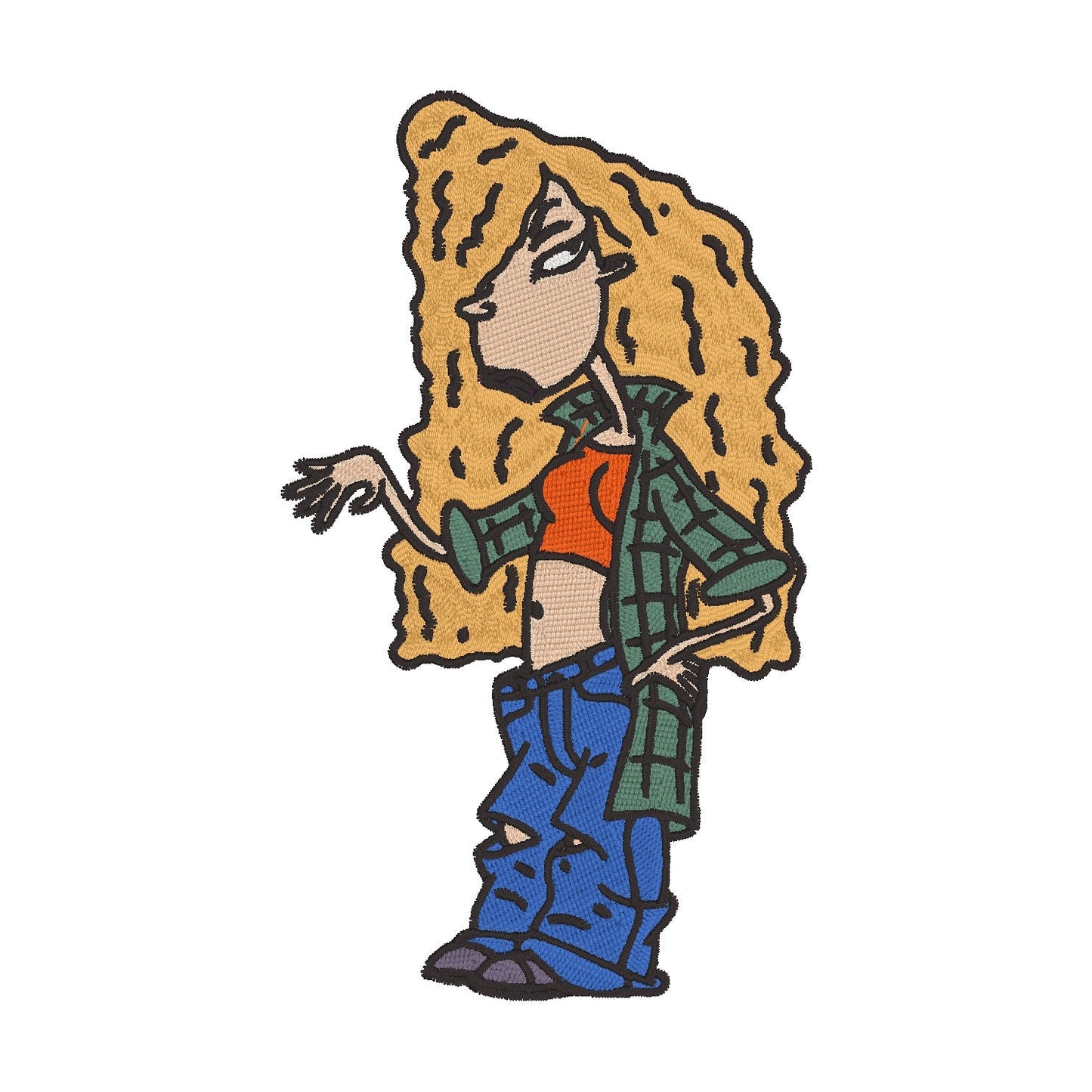 Debbie Wild Thornberry- Stitch with ease: Embroidery Repositional Hooping Design for multi-position stitching 4X6 Design