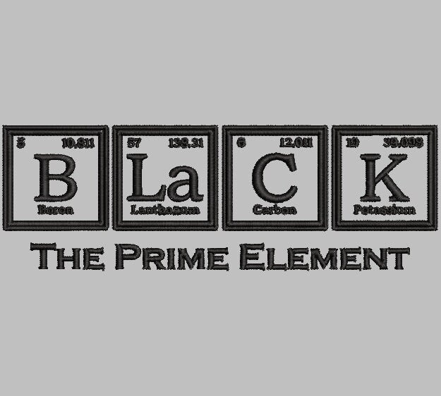 BLACK the PRIME ELEMENT Stitch with ease: Embroidery Repositional Hooping Design for multi-position stitching 4X6 Design