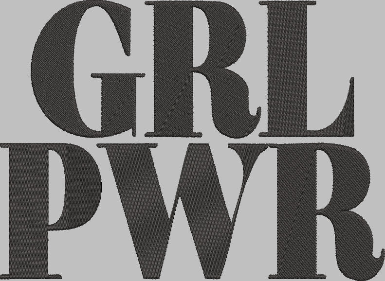 GRL PWR Stitch with ease: Embroidery Repositional Hooping Design for multi-position stitching 4X6 Design