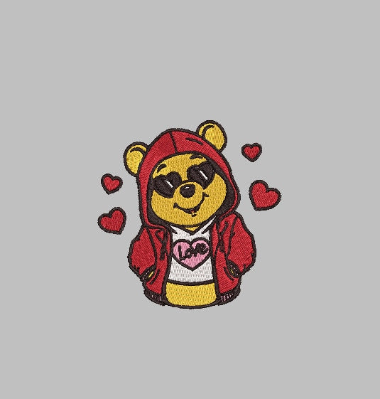 BEARHOOD Custom Designs 4x4 Machine Embroidery Design