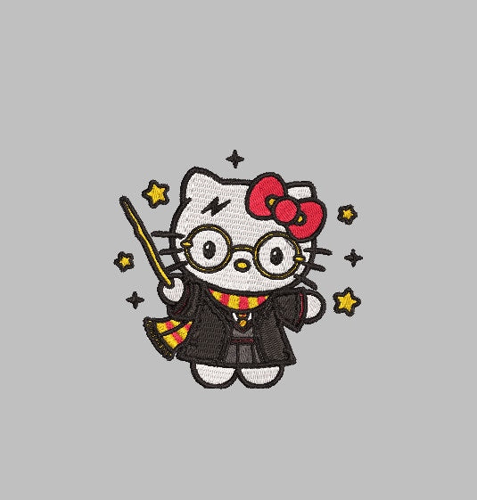 HELLO KITTY HARRY POTTER Custom Designs 4x4 Machine Embroidery Design
