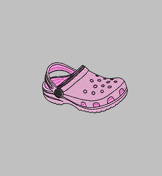 Crocs Stitch with ease: Embroidery Repositional Hooping Design for multi-position stitching 4X6 Design