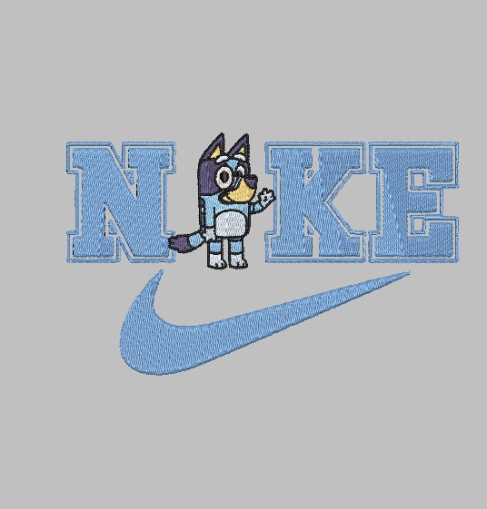 NK BLUE DOG 2 Stitch with ease: Embroidery Repositional Hooping Design for multi-position stitching 4X6 Design