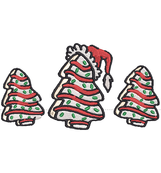 CHRISTMAS CAKES   | Stitch With ease: Embroidery Repositional Hooping Design for multi-position stitching 4X6 Design