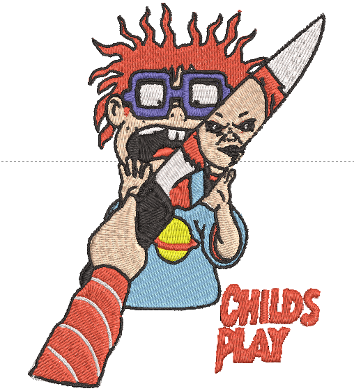 CHUCKIE CHILDS PLAY | Stitch With ease: Embroidery Repositional Hooping Design for multi-position stitching 4X6 Design