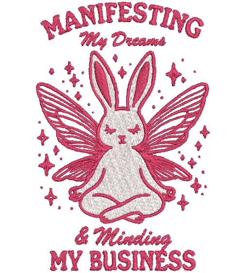 MANIFESTING MY DREAMS | Stitch With ease: Embroidery Repositional Hooping Design for multi-position stitching 4X6 Design