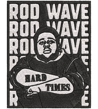 ROD WAVE   | Stitch With ease: Embroidery Repositional Hooping Design for multi-position stitching 4X6 Design