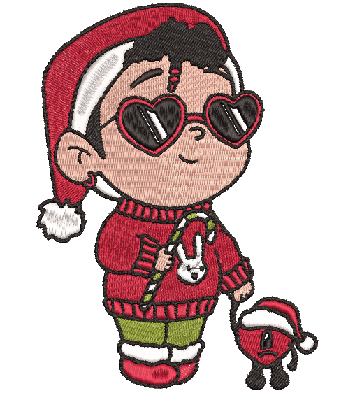 SANTA BABY BENITO   | Stitch With ease: Embroidery Repositional Hooping Design for multi-position stitching 4X6 Design