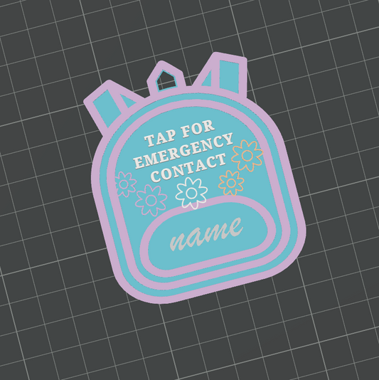 NFC Emergency Bag Tag PHYSICAL PRODUCT
