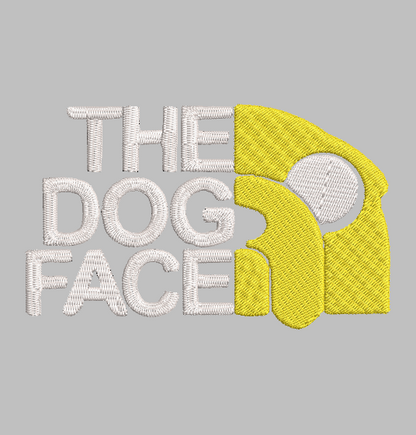 THE DOG FACE | Stitch With ease: Embroidery Repositional Hooping Design for multi-position stitching 4X6 Design