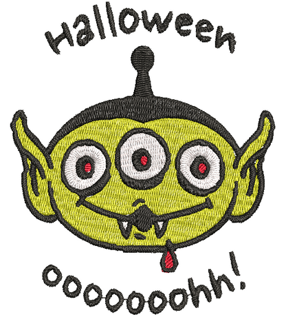 HALLOWEEN OOOOOH  | Stitch With ease: Embroidery Repositional Hooping Design for multi-position stitching 4X6 Design