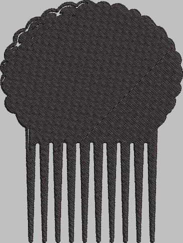 AFRO PICK Stitch with ease: Embroidery Repositional Hooping Design for multi-position stitching 4X6 Design