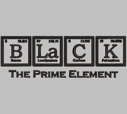 BLACK the PRIME ELEMENT Stitch with ease: Embroidery Repositional Hooping Design for multi-position stitching 4X6 Design