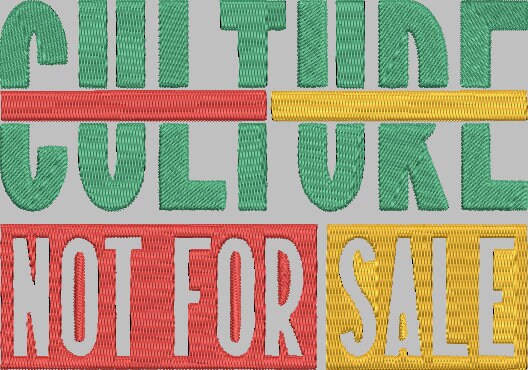 CULTURE NOT for SALE Stitch with ease: Embroidery Repositional Hooping Design for multi-position stitching 4X6 Design