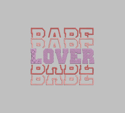 TRIPLE LOVER BABE Stitch with ease: Embroidery Repositional Hooping Design for multi-position stitching 4X6 Design
