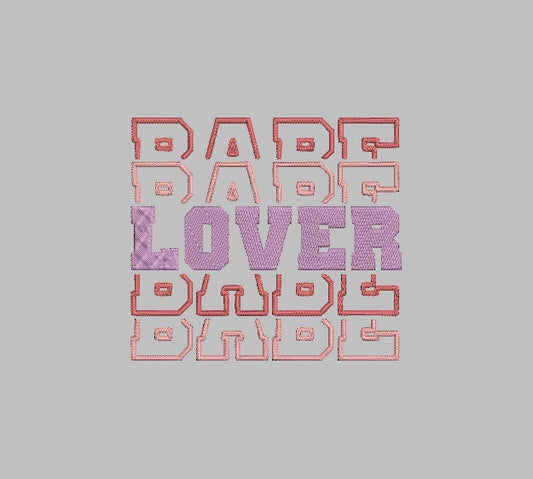TRIPLE LOVER BABE Stitch with ease: Embroidery Repositional Hooping Design for multi-position stitching 4X6 Design