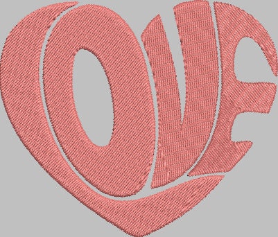 LOVE HEART Stitch with ease: Embroidery Repositional Hooping Design for multi-position stitching 4X6 Design