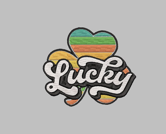 LUCKY SHAMROCK Stitch with ease: Embroidery Repositional Hooping Design for multi-position stitching 4X6 Design