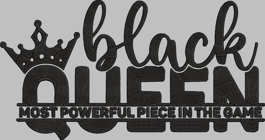 BLACK QUEEN Stitch with ease: Embroidery Repositional Hooping Design for multi-position stitching 4X6 Design