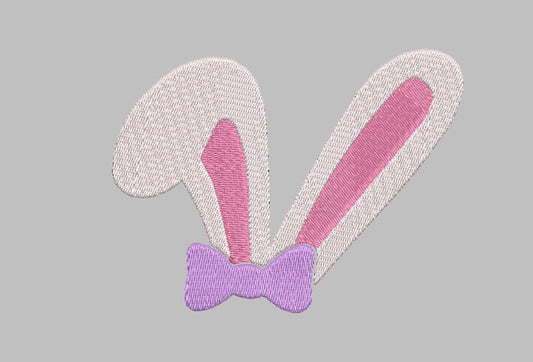 BUNNY EARS Stitch with ease: Embroidery Repositional Hooping Design for multi-position stitching 4X6 Design
