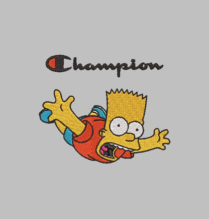 CHAMP BART Stitch with ease: Embroidery Repositional Hooping Design for multi-position stitching 4X6 Design