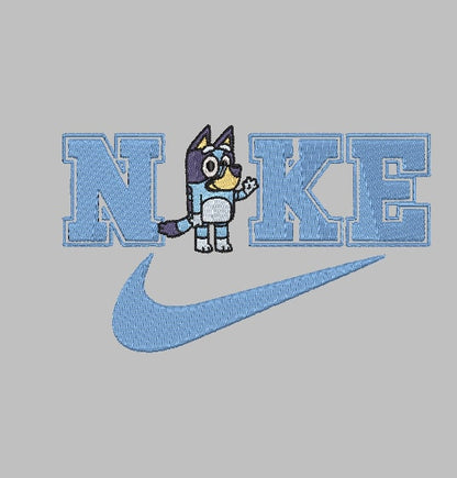 NK BLUE DOG 2 Stitch with ease: Embroidery Repositional Hooping Design for multi-position stitching 4X6 Design