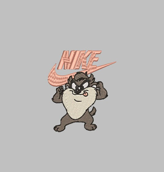 NIKE TAZ  Stitch with ease: Embroidery Repositional Hooping Design for multi-position stitching 4X6 Design