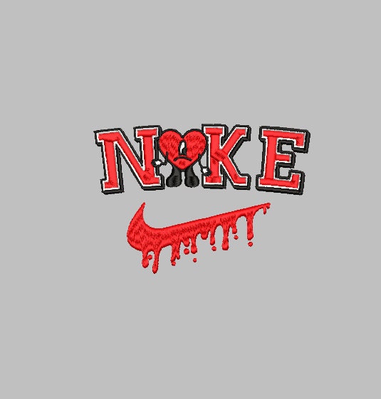 NIKE BAD BUNNY Stitch with ease: Embroidery Repositional Hooping Design for multi-position stitching 4X6 Design
