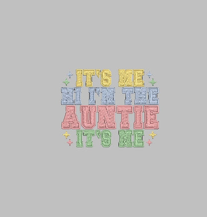 ITS ME AUNTIE Stitch with ease: Embroidery Repositional Hooping Design for multi-position stitching 4X6 Design